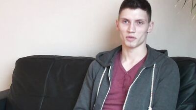 For the casting I masturbate my horny thick cock until I cum enormously violent