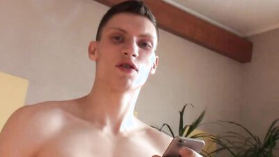 For the casting I masturbate my horny thick cock until I cum enormously violent