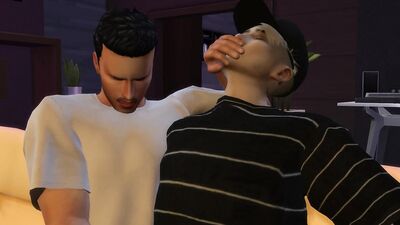 Gay 3D Hentai - First Time Anal With A Man - Sims 4