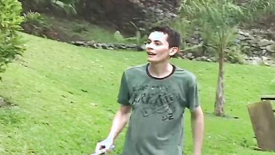Hot gay sex games end in huge ass fuck with gigantic cumshot