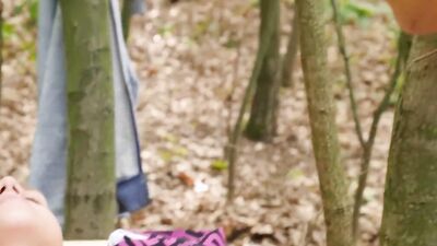 Outdoor gay massabe table getting blowjob and ass licking