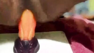 Bad dragon orochi in videocall with daddy P (SD)