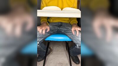 Precumming in Jeans While Trying to Read a Book
