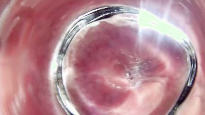 Glass butt plug inside look V2