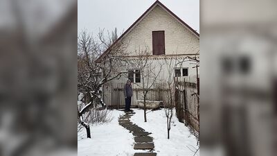 Winter day in the garden
