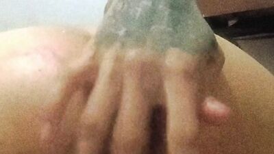 I stick a big cucumber up my ass all the way. BySeXuAlexXx
