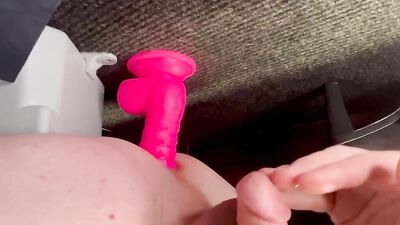 Sensual cock stroking for femboy