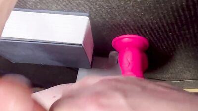Sensual cock stroking for femboy
