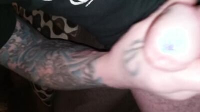 Super horny stroking dick & talking dirty with cumshot