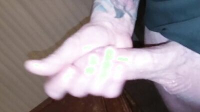 Super horny stroking dick & talking dirty with cumshot