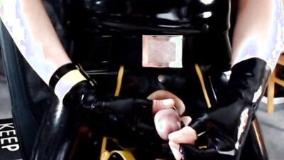 Sounding in rubber gay rubber skin