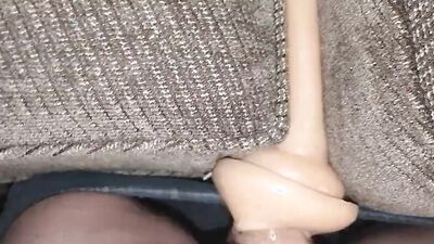 Sunday Morning Woke Up Horny. Fucking A Fleshlight Liner In The Couch DMVToyLover