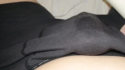 Hitachi Wand Vibrating My Dick Through My Boxers DMVToyLover