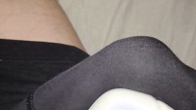 Hitachi Wand Vibrating My Dick Through My Boxers DMVToyLover