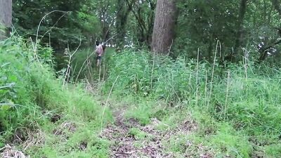OUTDOOR HIKING WALK STRIP TO NAKED