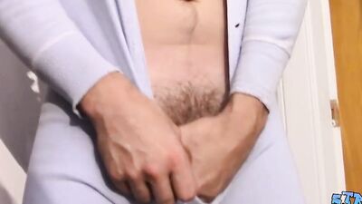 Handsome straight thug Mickey Waters masturbate and cums