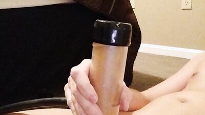 Milking My Dick With The Venus 2000 Sex Machine Until Cum Squirts Out
