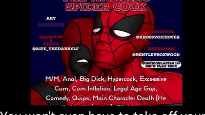 Deadpool gets fucked by Spiderman's gigantic cock