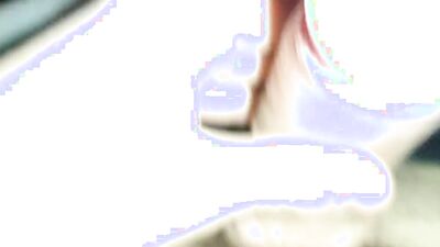 Croat playing with foreskin vibrator on frenulum cum leak