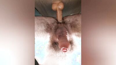 Long creamy messy dildo dick flopping session