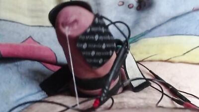 Beautiful electro stime cum toy today