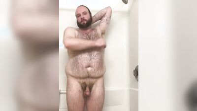 Bear in the Shower