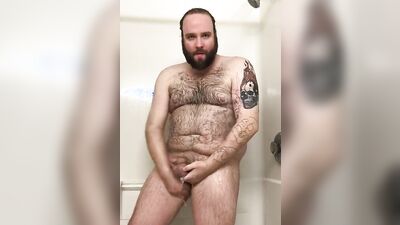 Bear in the Shower
