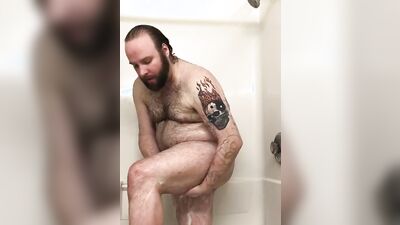 Bear in the Shower