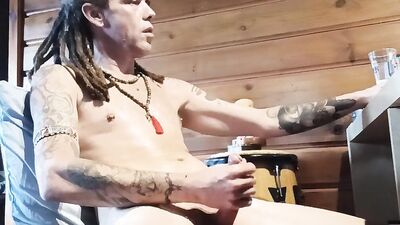DREADHEADBOY WANKING FOR HIS WIFE