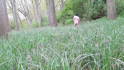 NAKED WALK OUTDOORS FROM START TO FINISH