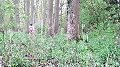 NAKED WALK OUTDOORS FROM START TO FINISH