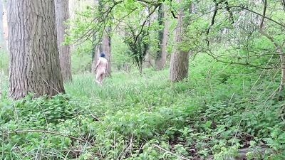 NAKED WALK OUTDOORS FROM START TO FINISH