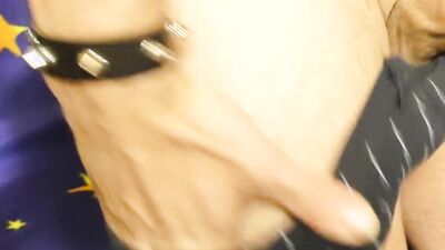 Long jerking, Vibrator, Precum, Cumshot in Glass and pour Cum on Underpants (Only Preview)