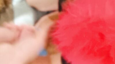 Cum on fursuit until completely covered