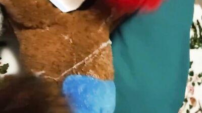 Cum on fursuit until completely covered