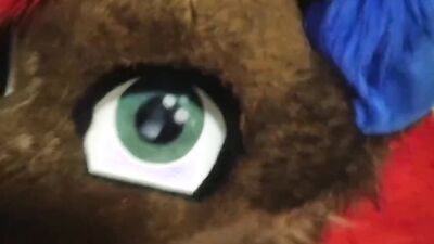 Cum on fursuit until completely covered