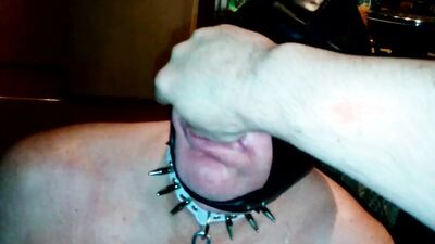 HARD BDSM session with an OLDER MAN - FOOTJOB, HARD SLAP and SPIT
