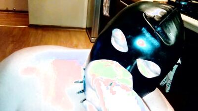 HARD BDSM session with an OLDER MAN - FOOTJOB, HARD SLAP and SPIT