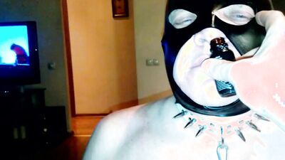 HARD BDSM session with an OLDER MAN - FOOTJOB, HARD SLAP and SPIT