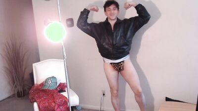 Maolo Does Intensive Workout Routine Striptease & Jerks Off! mm Wild!