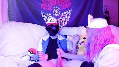 Pokemon Femboy Fuck: Ash Ketchum x Nurse Joy