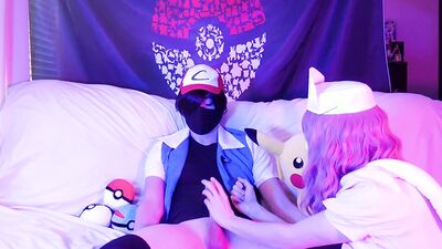 Pokemon Femboy Fuck: Ash Ketchum x Nurse Joy