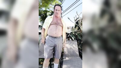DaddyTim8 Strips, Exposes His 8 Inch Cock