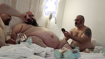 Writerhorny and Nanferplus71feed me doughnuts on a blissful morning.