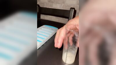Making sperm ice with 14 massive loads