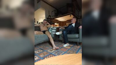 DADDY AND BOY Q&A ends up with KISS DEEPTHROAT CUM
