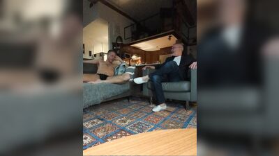 DADDY AND BOY Q&A ends up with KISS DEEPTHROAT CUM