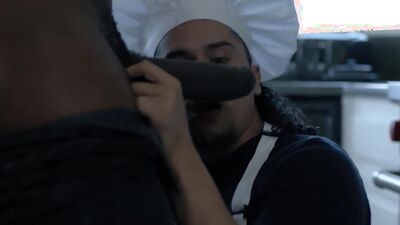 Noir Male - Armond The Chef Is Busy Cooking While His Sous-Chef Fantasizes About Fucking Him