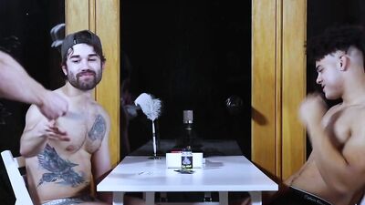 WOW! Ebony str8 thick cock jock fucks hairy gay