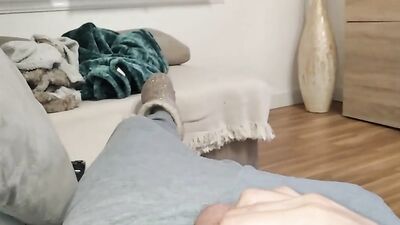 Handsome Boy Cumming Massaging A Big Cock Dipped In Honey